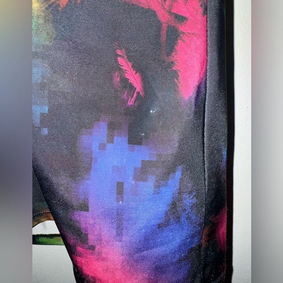 Speedo Women’s Athletic Swim Tank Top Pink Black Bathing Suit Racer Back Plus XL - Picture 7 of 9